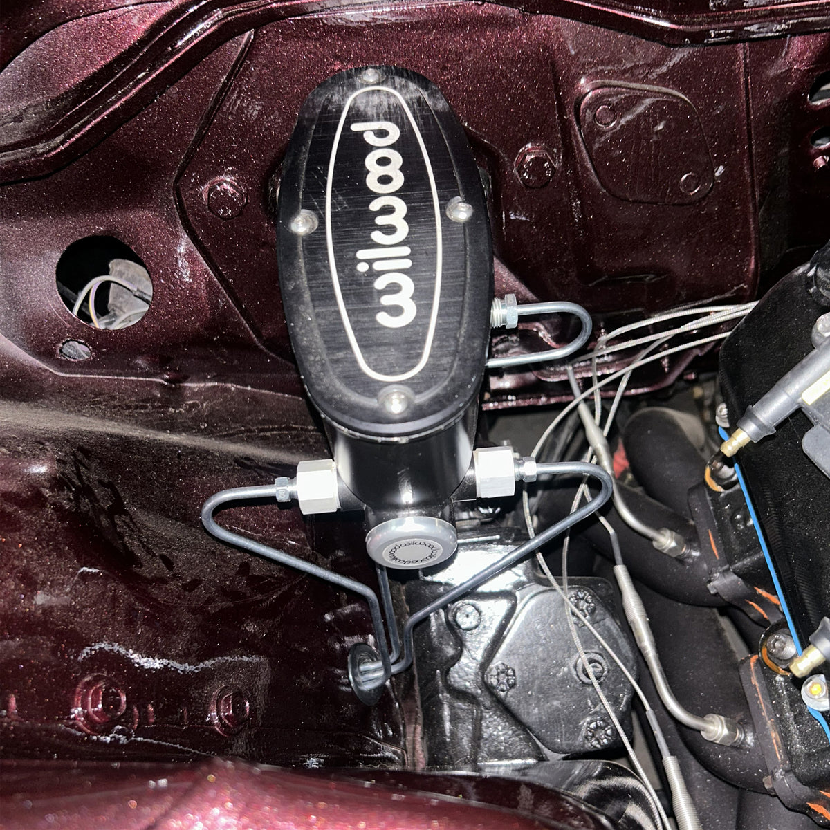 Custom hard line brake hose installation