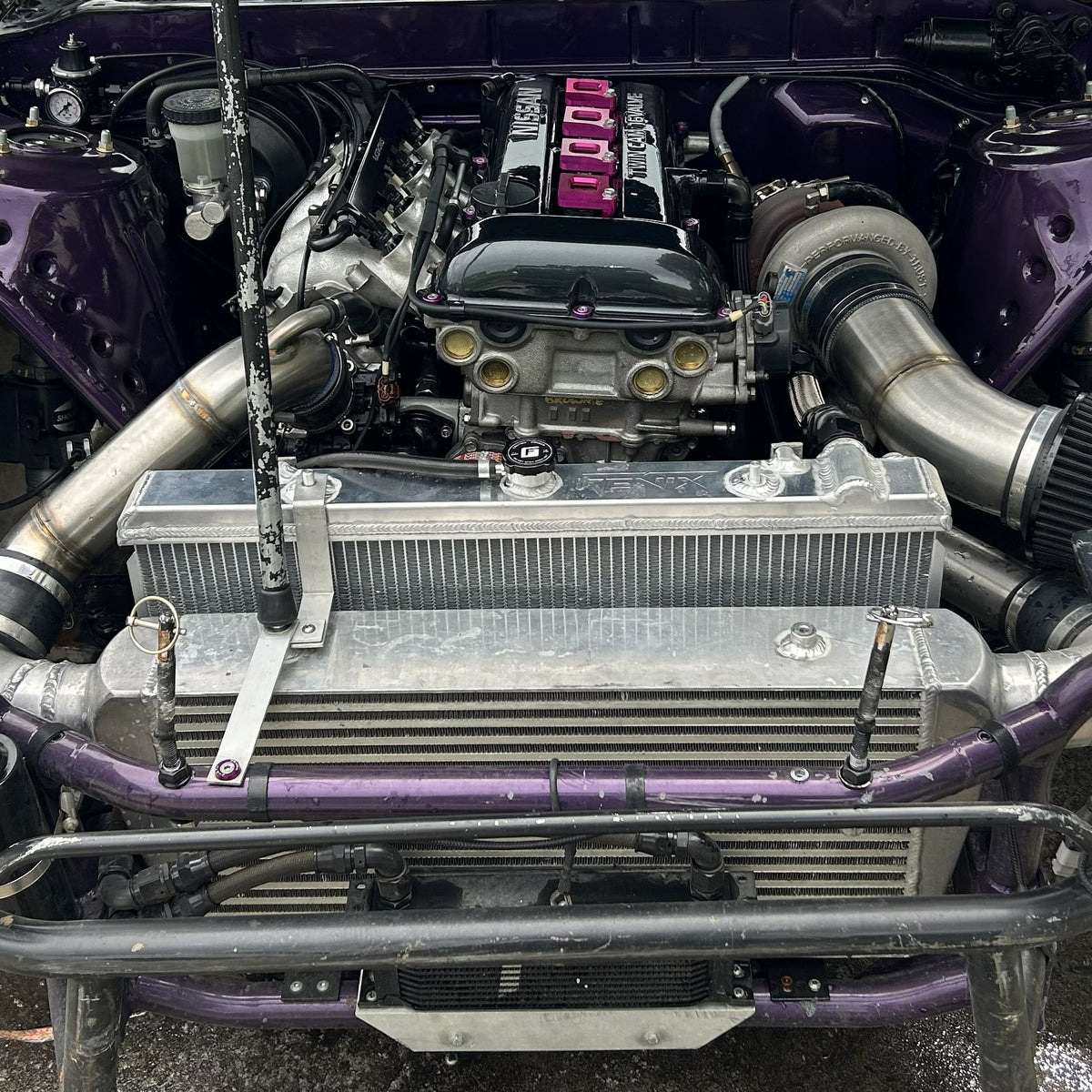 Engine bay full of LNT Motorsport