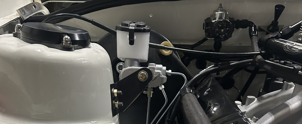 Full project plumbing including brakes, fuel, oil, power steering.